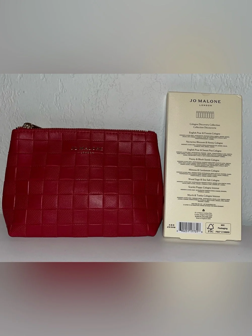 Red Cosmetic Pouch
